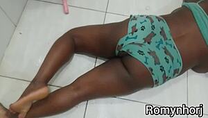 Chubby latina enjoys oral with big ass shaved pussy