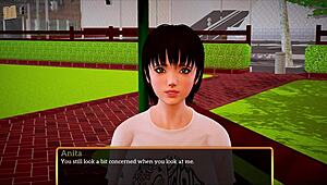 Walkthrough of the new family 307 cartoon game with big and small breasted characters