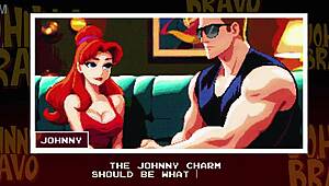 johnny bravo's bravado in the below scene
