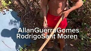 My Students Help Set Up Tatame for Training at My USA Ranch