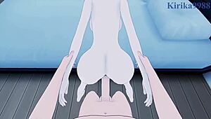 Yozora Mel and Uruha Rushia Intense Sex - Hololive VTuber POV Hentai