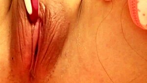 Spread my pink juicy pussy lips wide! See my tight hole up close!