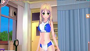 koikatsu schoolgirl visits the infirmary in hentai 3d cartoon