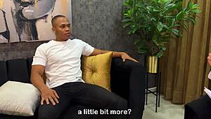 Nympho with big dick visits busty sexologist Daniela Gomez for wild therapy! It's a jaw-dropping session of raw action.