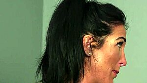 cfnm femdom group catches thief in shop and disciplines with handjob