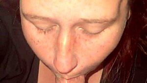 Quick Blowjob with Blue-Eyed Anime Babe Before Work Rush