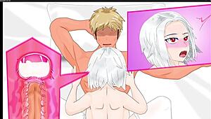 Silver bullet part 1 featuring anime game fingering and masturbation