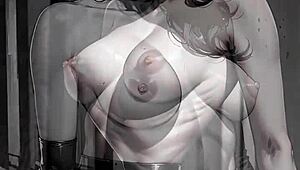 Ai Generated Busty Brunette in Film Noir