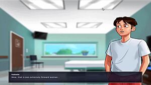 Commented gameplay of anime hentai with big tits in Summer Time Saga Unc Part 21