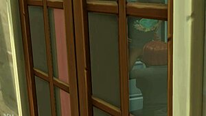 voyeur life 2 - i felt shocked seeing the bartender sucking the prince's dick in the restroom