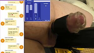 i showed off online, strangers jerked me hard, came four times!