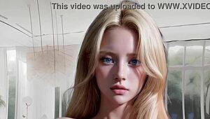 I ride you all day in this 18yo petite blonde hentai simulator