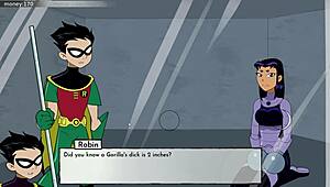 Intense Anime Game Battle With Teen Titans In Cartoon Hentai Part Thirty-One