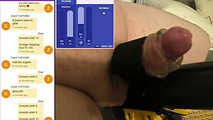 i showed off online, strangers jerked me hard, came four times!