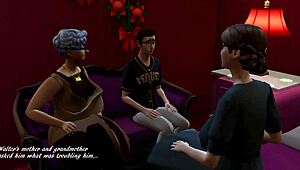 Yo, check out these ugly Sims 4 characters getting it on