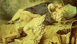 vintage erotic illustration with steamy retro vibes!