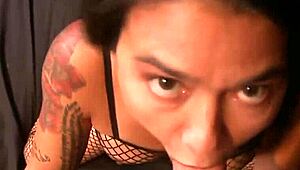 big dick eric john stuffs inked brunette milf dana vespoli in stockings