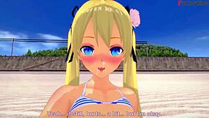 Marie Rose Bikini Action on Fantasy Beach