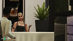 Rich and black polliana demure takes monster cock in bold hentai cartoon.