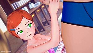 Gwen Queria Jugar Con Una Polla Pero Acaba Cubierta De Amor Hentai Sin Censura Version Adulta