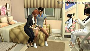 Uncover the tigress's pussy in Sims 4 hentai adventure