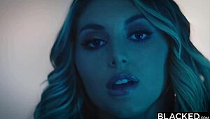 Curvy blonde Kayley gets blacked by dream man