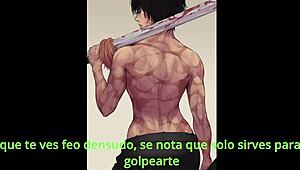 Maki Zenin dominuje femboy sissy JOI ve španělském hentai stylu!