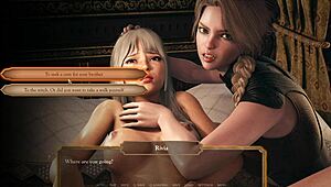 personal-error delicious menage with noblewoman and servant, uh, meant wild 3d anime group with curvy boobs!