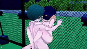 camie utsushimi, itsuka kendo, izuku midoriya in wild hentai creampie