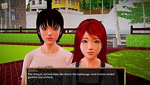 Walkthrough of the new family 307 cartoon game with big and small breasted characters