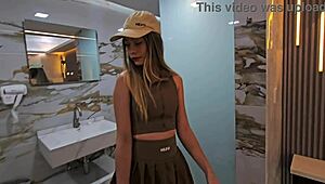 caught my best friend squatting then we fucked to help my erection