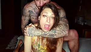 Incredible 3 vs 1 Gangbang: Spanish Brothers Destroy Talia. Jimmy, Raul, and Bud Dominate!