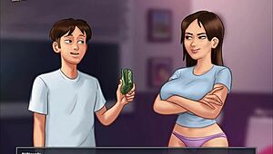 Shaved pussy rides monster cock in cowgirl position