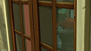 voyeur life 2 - i felt shocked seeing the bartender sucking the prince's dick in the restroom