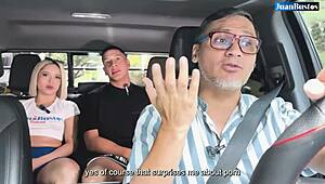 Colombian Gallan Maxx Betancur slams petite blonde in car