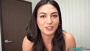 Breedme - Megan Mistakes Gets Extremely Fertile Messy Creampie!