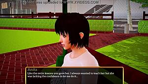 Walkthrough of the new family 307 cartoon game with big and small breasted characters