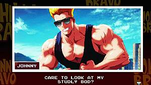 johnny bravo's bravado in the below scene