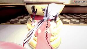 Arlecchino naked gets banged in ahegao pov fantasy scene