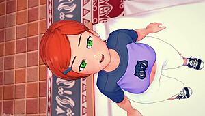 Gwen Hentai 3D Ready for Adult Fun in Bed