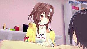 yo, inugami korone and nekomata okayu in crazy intense hentai sex! 🔥