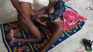 The cheating wife opens her big pussy, moaning as the contractor's dick pounds her.