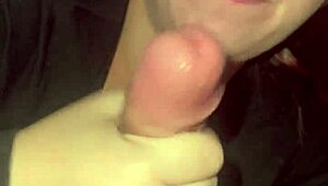 Quick Blowjob with Blue-Eyed Anime Babe Before Work Rush