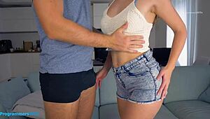 Fucking big ass fitness model in POV doggy style. Creampied pussy during reverse cowgirl - programmerswife