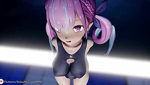 Minato Aqua And Yozora Mel Dance Boldly