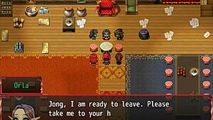 Feeling excited in harem game as goblin princess shares first kiss