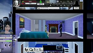 Hentai game: Cute anime girl gives blowjob for survival?