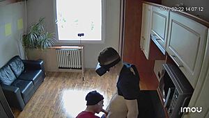 Scoout007 slams Bican hard on the kitchen counter in raw gay action