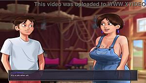 Commented gameplay of anime hentai with big tits in Summer Time Saga Unc Part 21