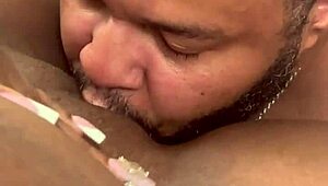 Wow, BBW Milaj's fat pussy getting licked and sucked!